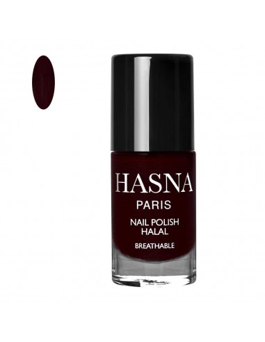 Hasna Permeable burgundy nail polish
