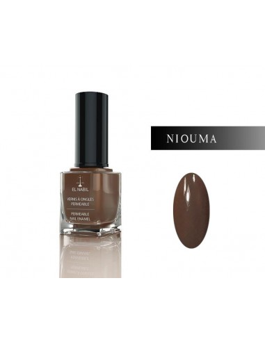 Permeable taupe nail polish "Niouma"